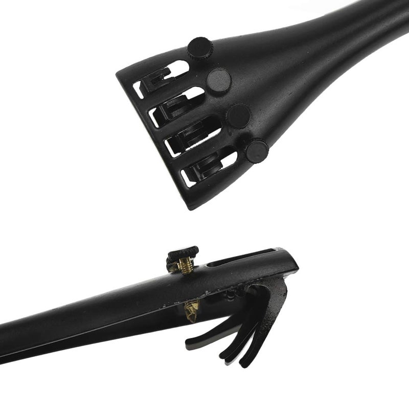 Xiaoyztan 1/4 Violin Tailpiece, Aluminum Alloy Violin Black Tail Piece Built with 4 Pcs Fine Tuners - Image 3
